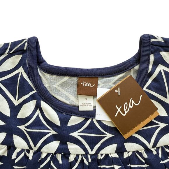 NWT Tea Collection Adobe Geo Print Dress Size 7 - Picture 5 of 5